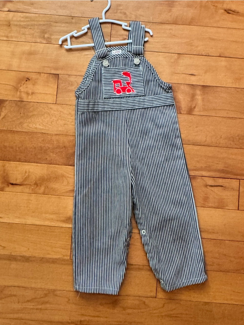 Sears Overalls Train Appliqué